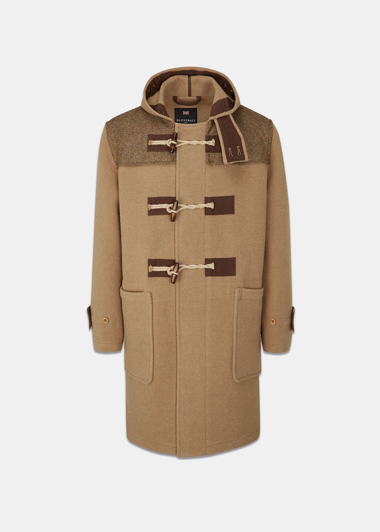 Herringbone Contrast Monty Camel – Gloverall 