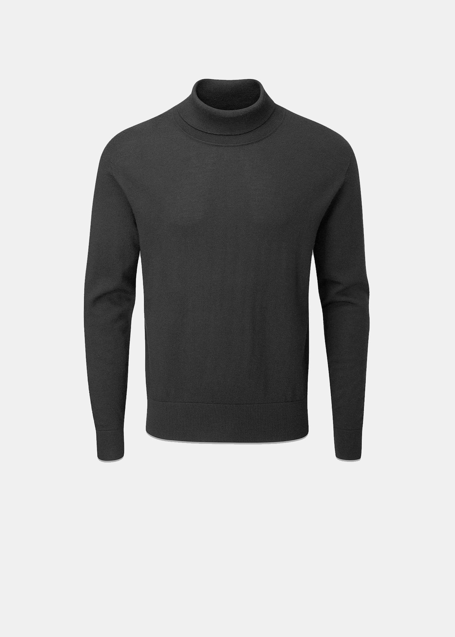 Roll Neck Jumper Black – Gloverall