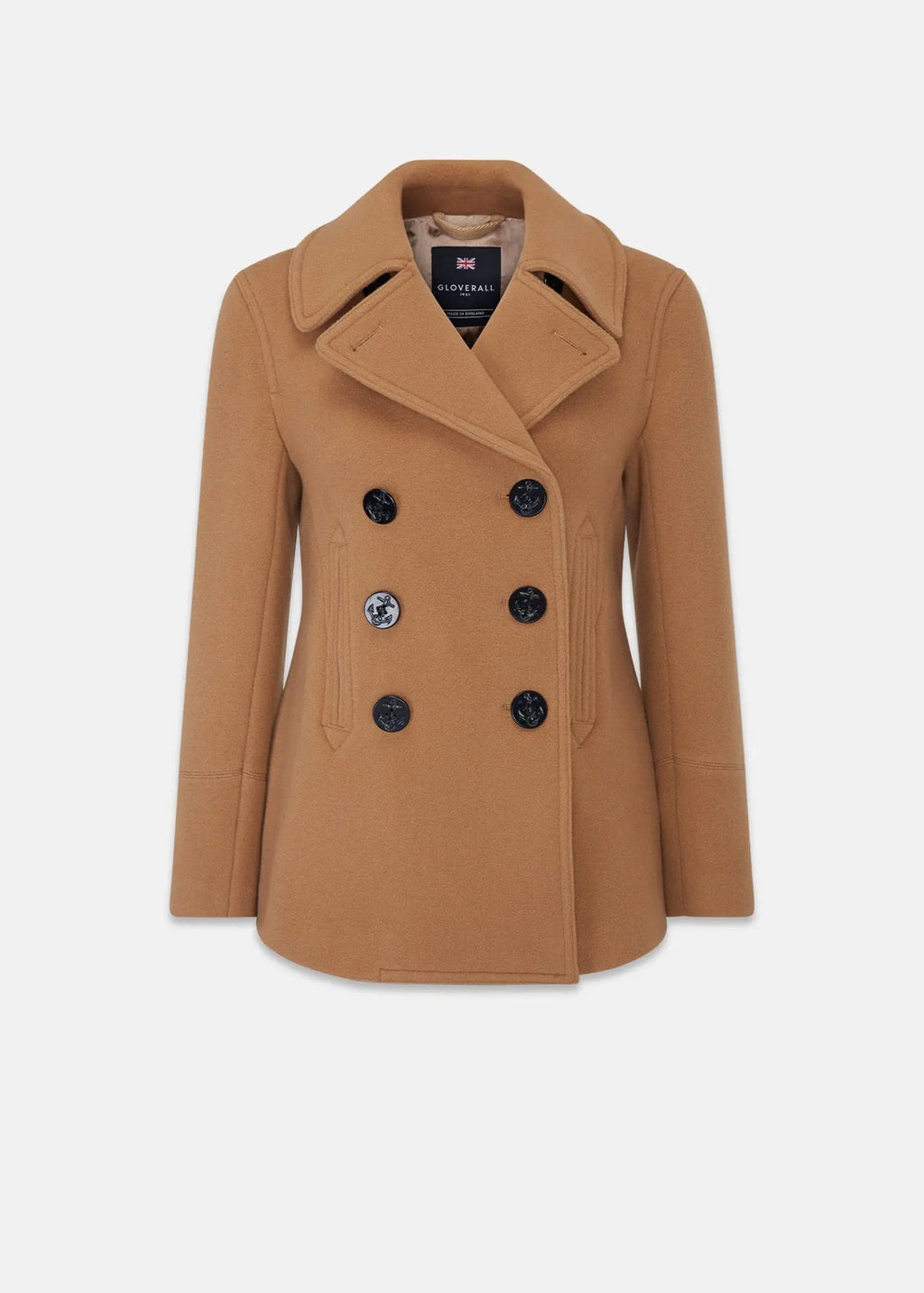 Women's Bronte Peacoat Camel Gloverall – Gloverall
