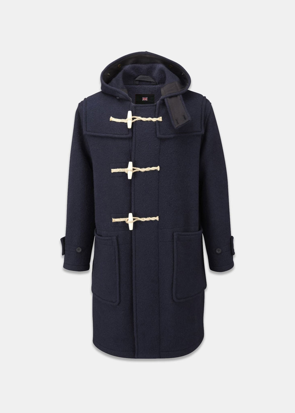Navy Duffle Coat Men's Aquascutum Navy Wool Hooded Duffle Coat