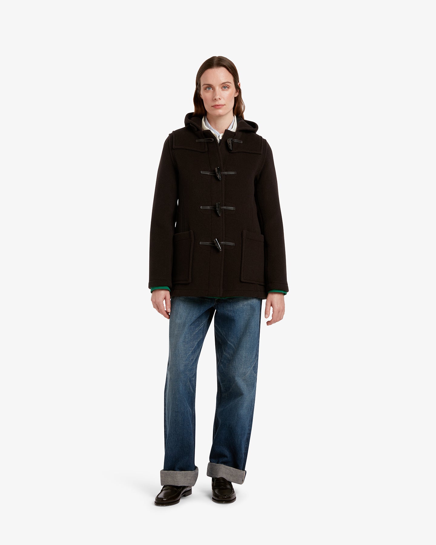 Women's Freda Short Slim Fit Duffle Coat Brown MacDuff Hunting