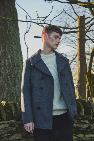 Men's Churchill Peacoat Navy – Gloverall Men's Churchill Peacoat Navy – Gloverall