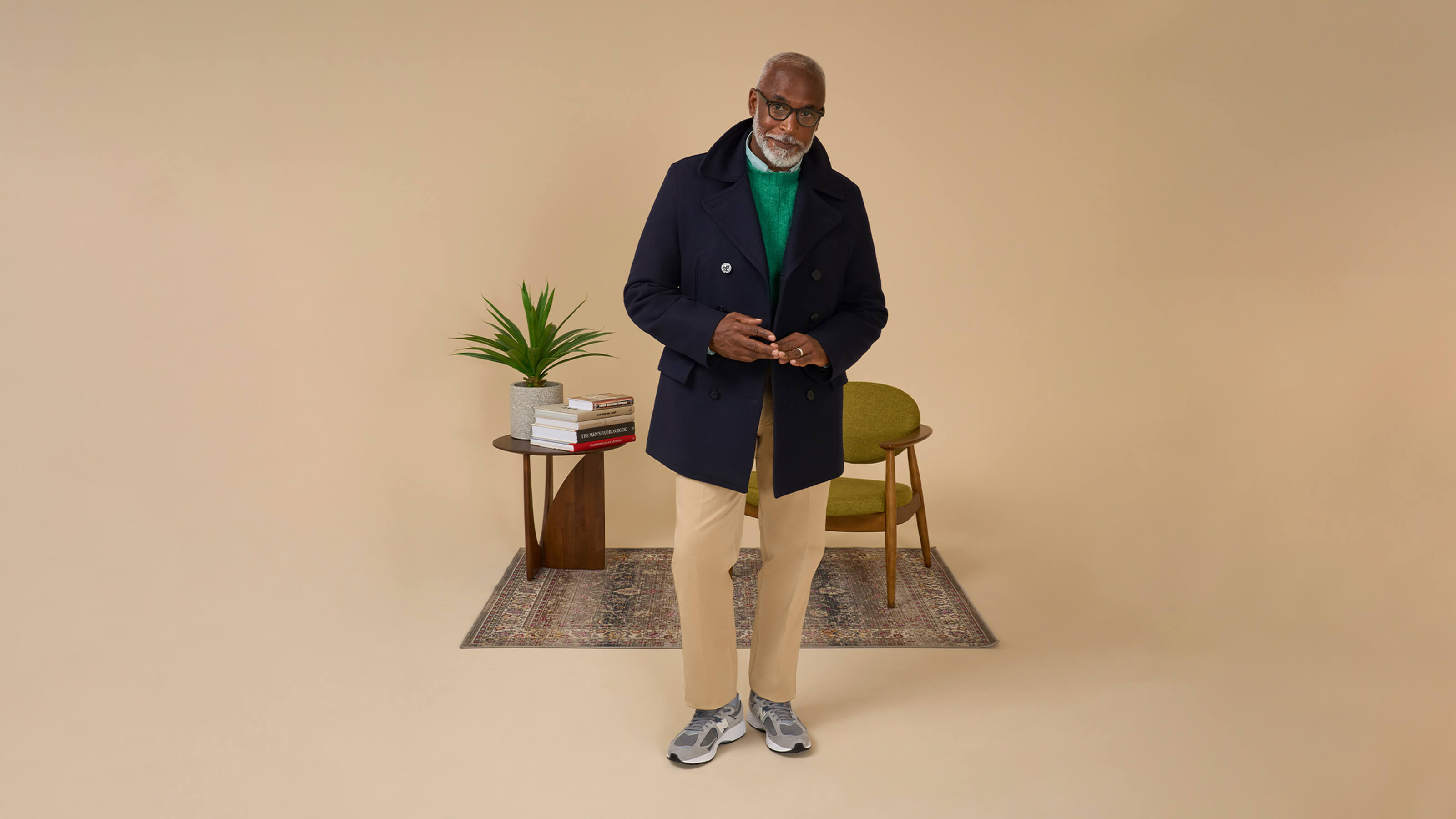 Men's Gloverall x Norbit Morris Coat Dark Navy