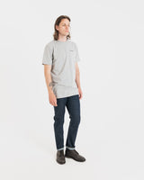 Embroidered Organic Cotton T-Shirt Grey