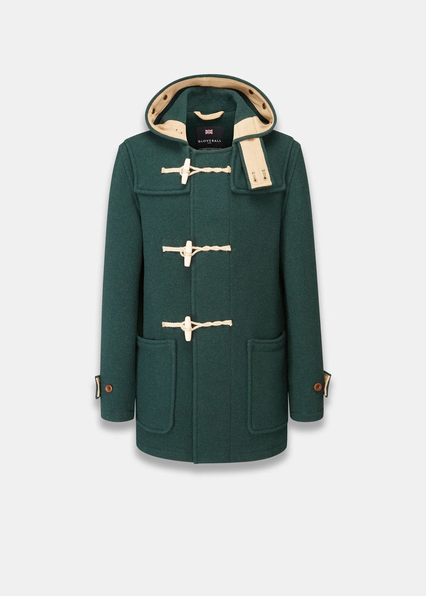 Men's Mid-Length Monty Duffle Coat Pine Green
