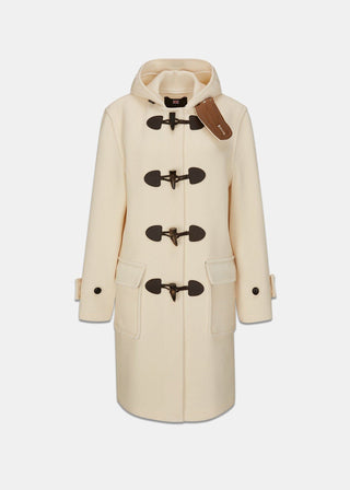 Alison Herringbone Duffle Coat White Gloverall
