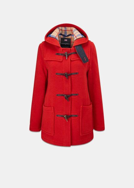 Women's Short Slim Fit Freda Duffle Coat Red Thomson - Gloverall