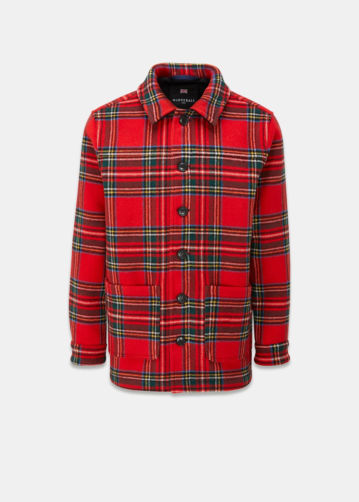 gloverall Men's George Jacket Royal Stewart Black Outlet Online