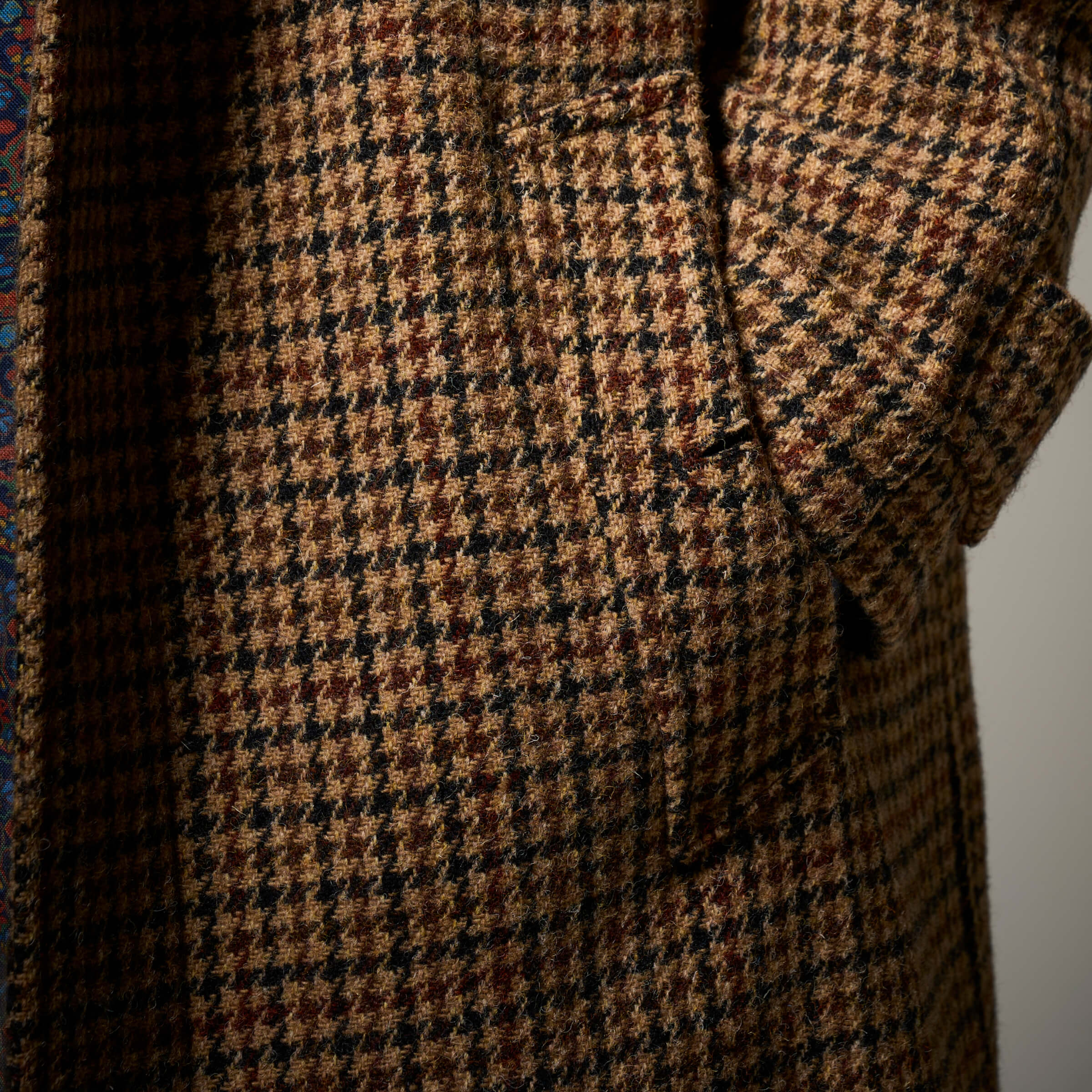Men's Hynes Harris Tweed Coat Charcoal Herringbone - Gloverall