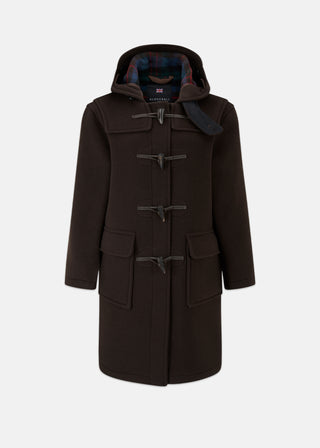 Women's Freda Duffle Coat Brown Tartan