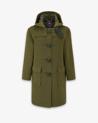 Donna Freda Cappotto con alamari Loden a quadri