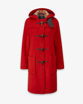 Women's Freda Long Slim Fit Duffle Coat Red Thomson