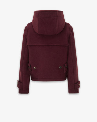 Femme Shelley Court Veste duffle Bordeaux
