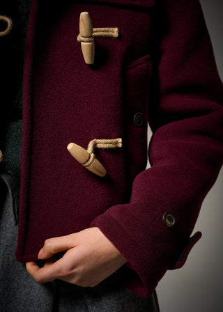 Shelley Duffle Jacket Burgundy Check Gloverall