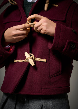 Shelley Duffle Jacket Burgundy Check Gloverall