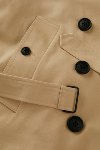 Women's Bacall Cropped Trench Camel