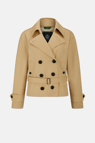 Women's Bacall Cropped Trench Camel