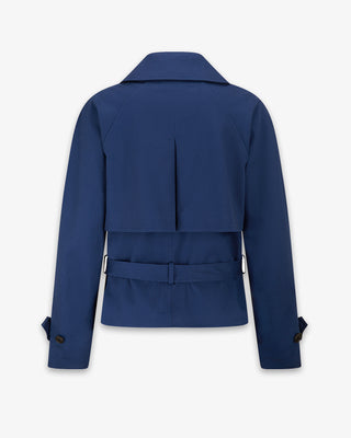 <tc>Damen</tc> <tc>Bacall</tc> Kurz <tc>Trenchcoat</tc> Marineblau