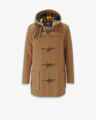 Men's Morris Mid-Length Duffle Coat Camel Buchanan