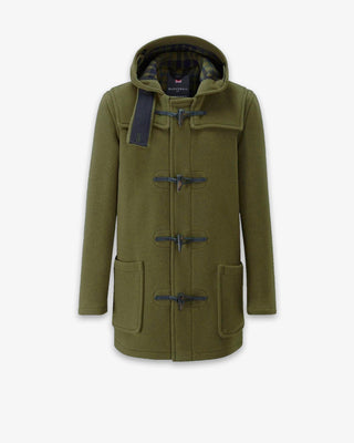 Men's Morris Mid-Length Duffle Coat Loden Check by Gloverall