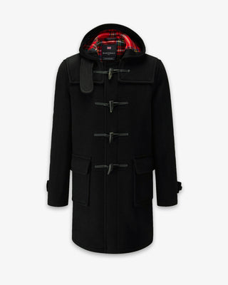 Men's Morris Duffle Coat Black Stewart by Gloverall