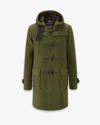 Men's Morris Duffle Coat Loden Check by Gloverall