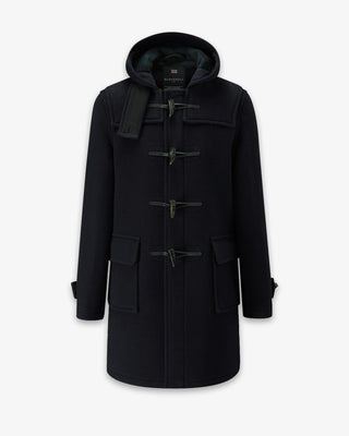 Men's Morris Duffle Coat Navy Black Watch by Gloverall