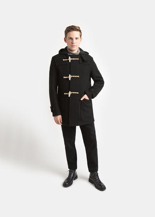 Mid Monty Duffle Coat Brown with Black Trim Gloverall