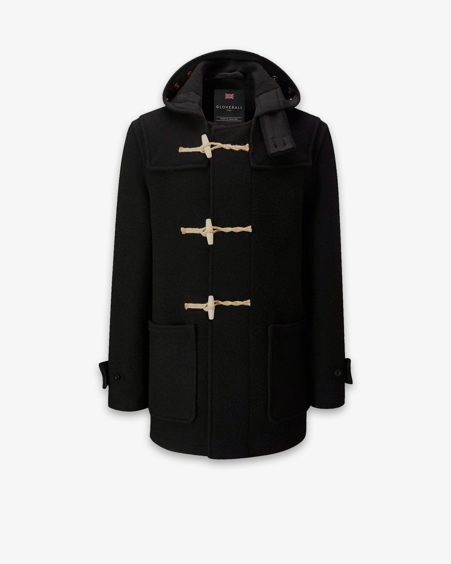 Men's Mid-Length Monty Duffle Coat Black | Gloverall