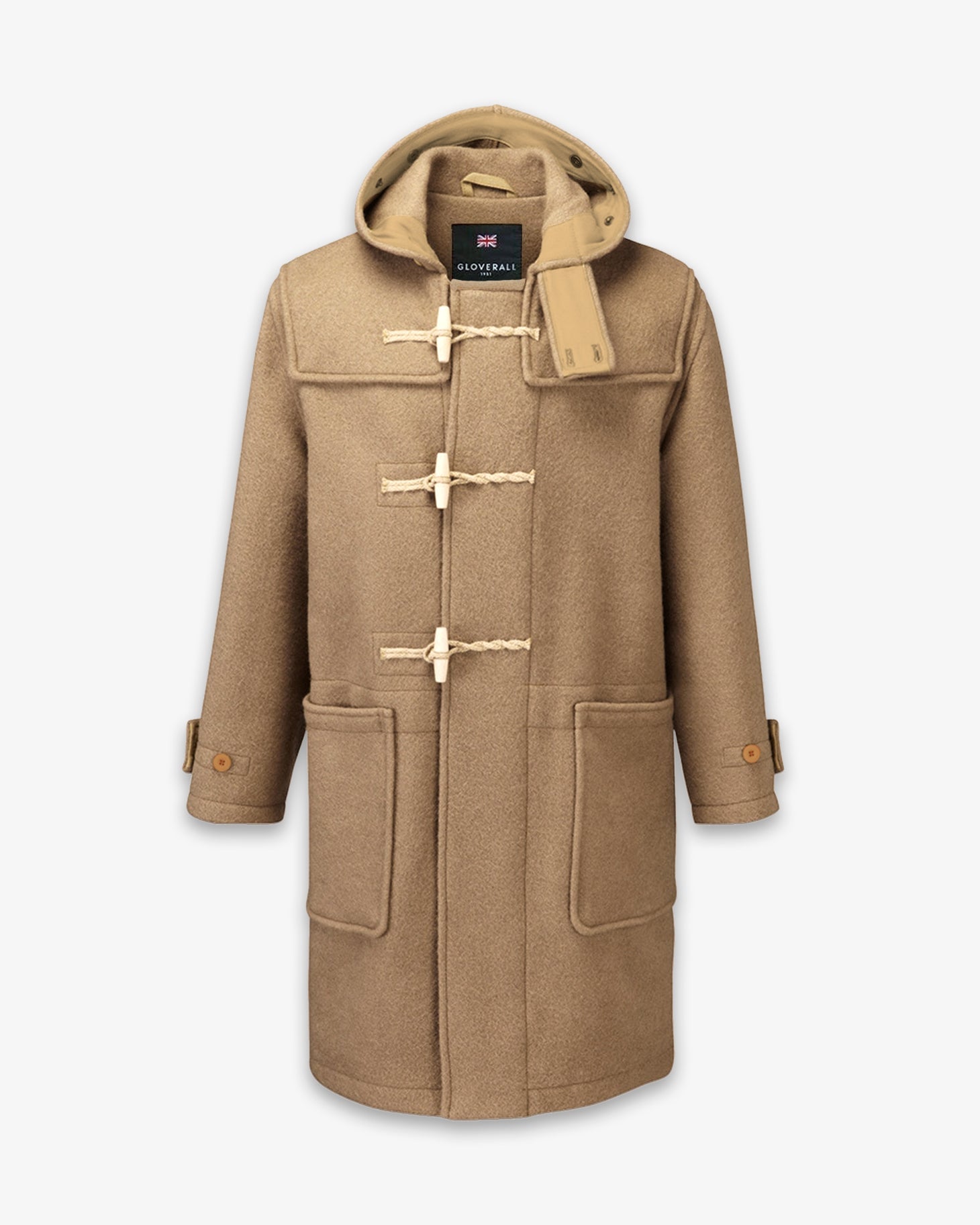 【希少】【EG X GLOVERALL】MONTY – RETRACTABLE Men's Original Monty Duffle Coat Camel | Gloverall