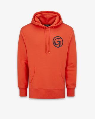 Unisex 'G' Print Hoodie Bright Orange