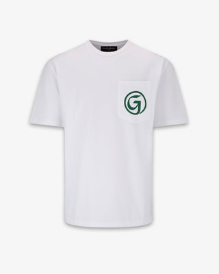 Men's 'G' Print T-shirt White/Green