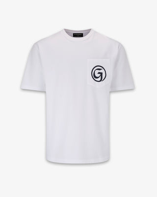 Men's 'G' Print T-shirt White/Navy