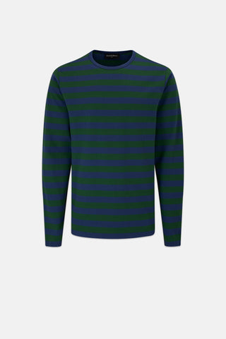 Men's Long Sleeve Top Navy/Green