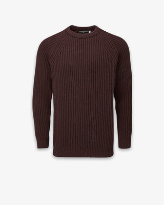Men's Fisherman Jumper Burgundy
