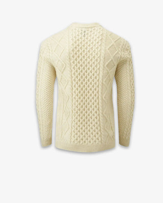 Men's Aran Jumper Ecru
