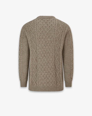 Herren Aran Pullover Pilz