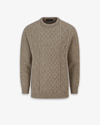 Herren Aran Pullover Pilz