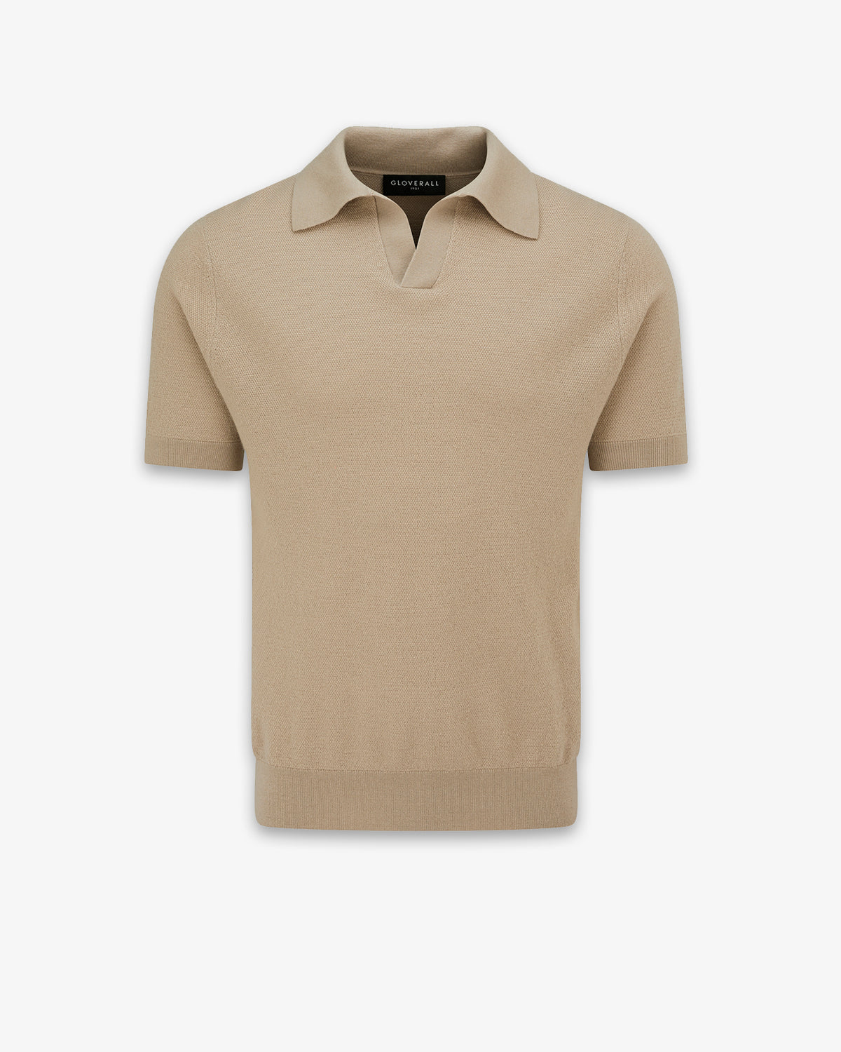 Short Sleeve Knitted Polo Shirt