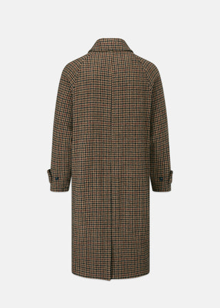 Hynes Harris Tweed Coat Brown Houndstooth Gloverall