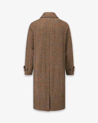 Men's Hynes Harris Tweed® Overcoat Brown Houndstooth