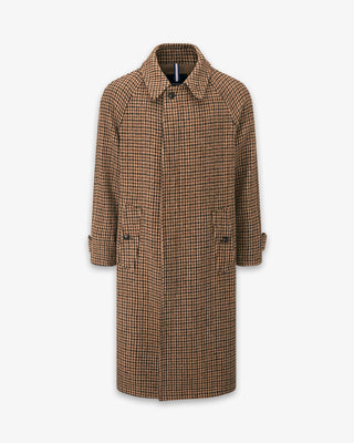 Men's Hynes Harris Tweed® Overcoat Brown Houndstooth