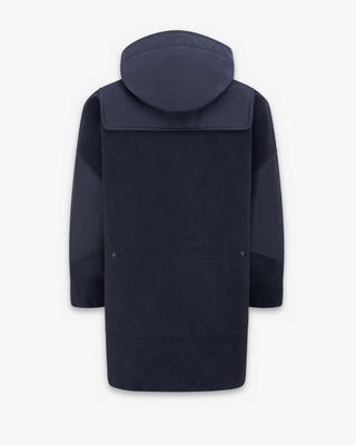 Men's Gloverall x Norbit Morris Coat in Dark Navy, back, by Gloverall