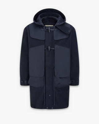 Men's Gloverall x Norbit Morris Coat in Dark Navy, front, by Gloverall