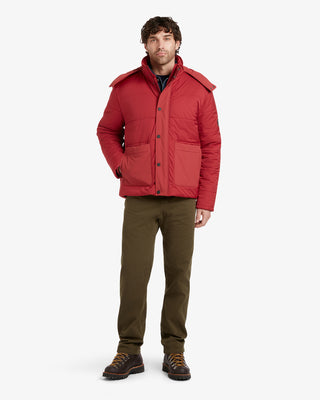 Herren Bonington Dufflewool Steppjacke in Beerenrot von Gloverall