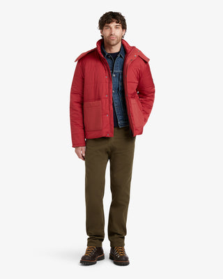 Herren Bonington Dufflewool Steppjacke in Beerenrot von Gloverall