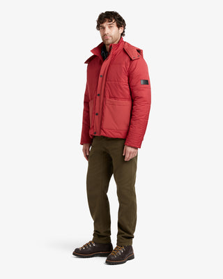 Herren Bonington Dufflewool Steppjacke in Beerenrot von Gloverall