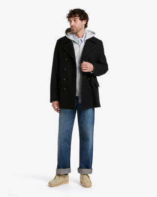Men's Churchill Peacoat Black by Gloverall