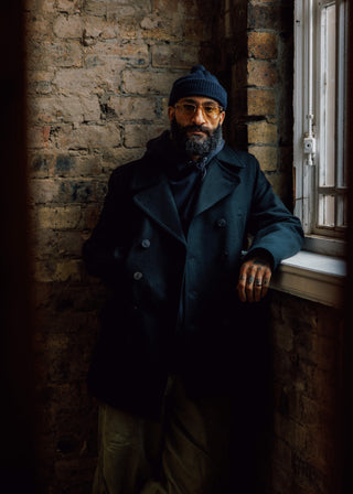 チャーチルピーコートネイビー