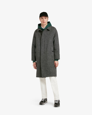 Hynes Harris Tweed Coat Herringbone